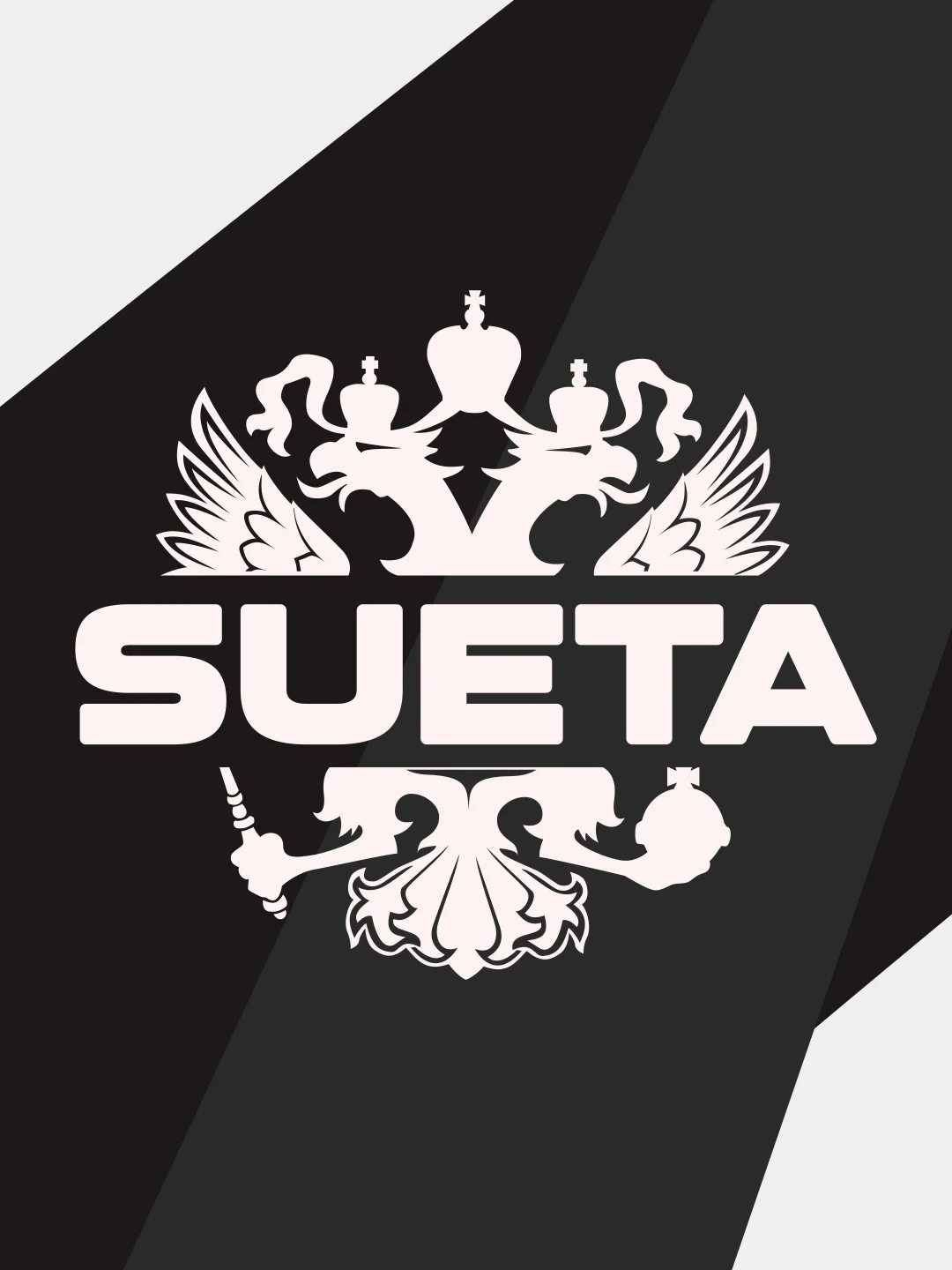 Белый наклейка на автомобиль "герб SUETA"