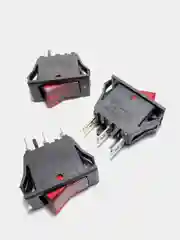 Переключатель клавишный с подсветкой 220в KCD3-101N-B11 красный