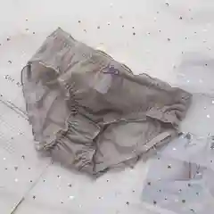 Серый женские прозрачные трусы брифы