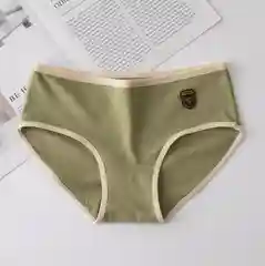 Зеленый хлопковые женские трусы слипы, детские трусы для девочек