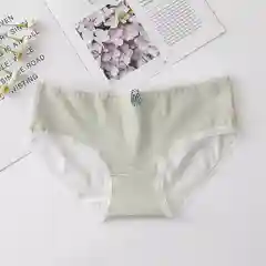 Зеленый хлопковые женские трусы слипы, детские трусы для девочек