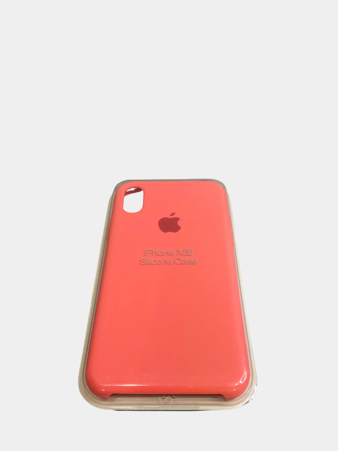 Коралловый чехол Apple Sillicone Case для iPhone XS