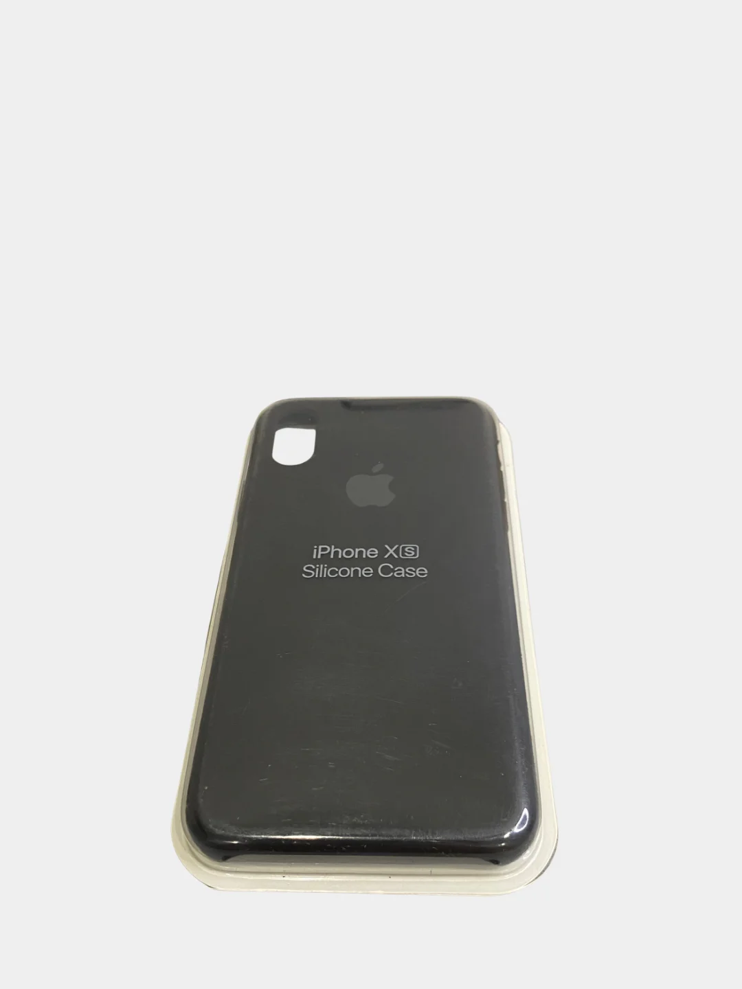 Черный чехол Apple Sillicone Case для iPhone XS