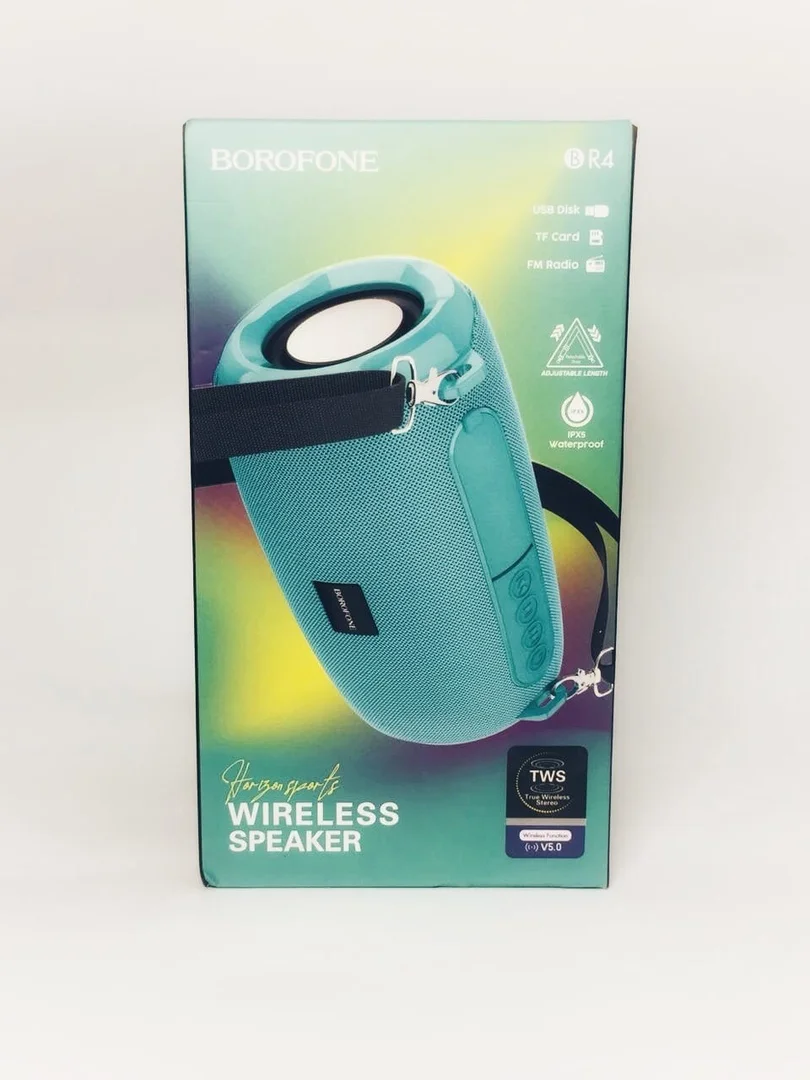 Бирюзовый беспроводная колонка Borofone BR4