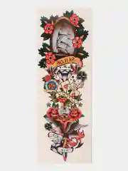 Временная переводная татуировка Old school, 17х50 см