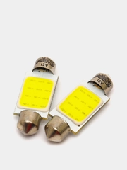 Лампа светодиодная T11 SV035 (белый) (SV8,5/8) COB 12 chip 39 мм, блистер, 2 шт