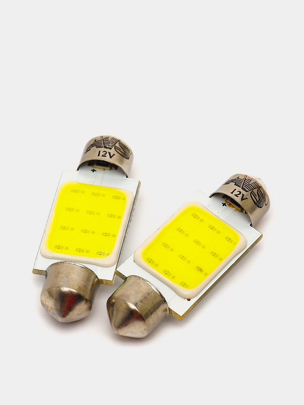 Лампа светодиодная T11 SV035 (белый) (SV8,5/8) COB 12 chip 39 мм, блистер, 2 шт
