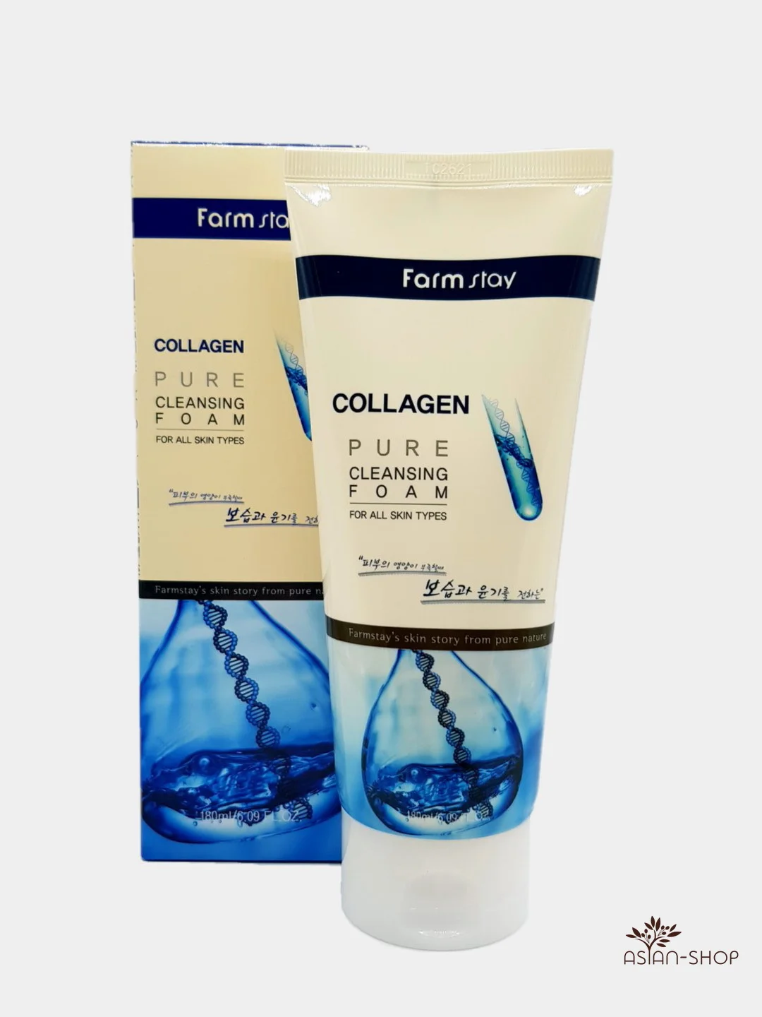 Farmstay pure cleansing foam. Farmstay пенка очищающая с коллагеном - collagen pure cleansing foam, 180мл. увлажняющая ночная маска в саше с коллагеном farmstay collagen (4 мл* 20 шт).