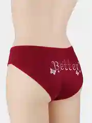 Красный трусы женские хлопковые