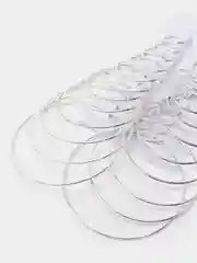 Серьги конго, круглые, из бижутерного сплава
