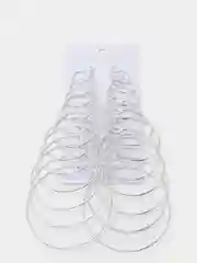 Серебряный серьги конго, круглые, из бижутерного сплава
