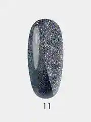 Гель лак для ногтей LuckyLak Flash 11, 8g с блестками шиммером для маникюра и педикюра