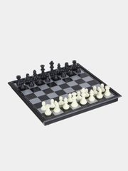 Набор игр 3 в 1 - магнитные шашки, шахматы и нарды, 32х32 см