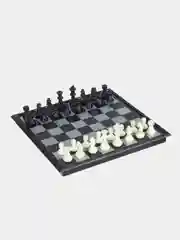 Набор игр 3 в 1 - магнитные шашки, шахматы и нарды, 32х32 см