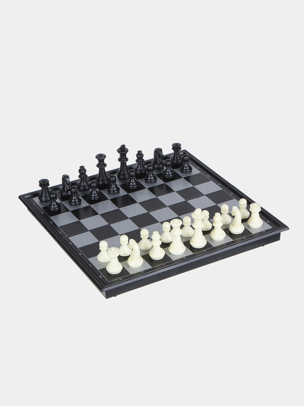 Набор игр 3 в 1 - магнитные шашки, шахматы и нарды, 32х32 см