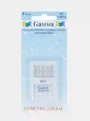 Иглы для швейных машин "Gamma" NT № 90 для трикотажа 5 шт в блистере