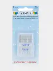 Иглы для швейных машин "Gamma" NJ №100 для джинсы 5 шт в блистере