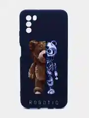 Оливковый чехол силиконовый с принтом Xiaomi Poco M3