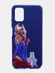Красный чехол силиконовый с принтом Xiaomi Poco M3