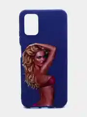Фуксия чехол силиконовый с принтом Xiaomi Poco M3