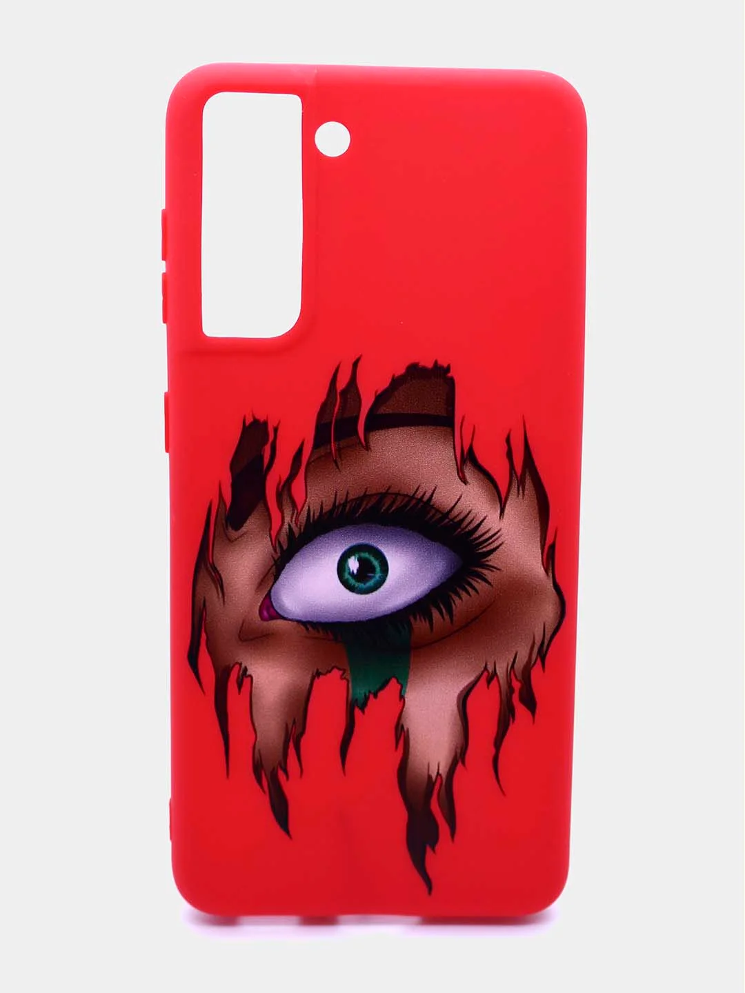 Серебряный чехол для Samsung Galaxy S21, силиконовый, с принтом.