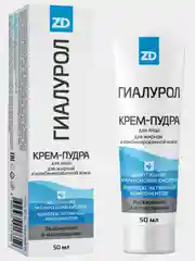 Крем-пудра для лица матирующая ГИАЛУРОЛ ZD, Зеленая Дубрава, 50 мл