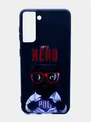 Черный чехол для Samsung Galaxy S21, силиконовый, с принтом.