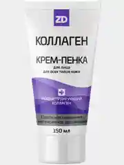 Крем-пенка для лица очищающая, КОЛЛАГЕН ZD, Зеленая Дубрава, 150 мл