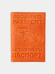 Автодокументы с отделением для паспорта, из натуральной кожи