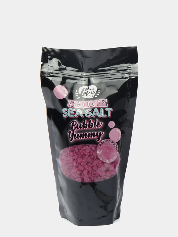 Соль-шиммер для ванны BUBBLE YUMMY с ароматом бабл гам, 250 гр