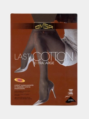 Колготки женские с хлопком Omsa Lasticotton XL