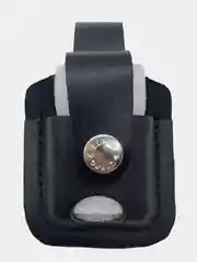 Чехол для зажигалки Zippo, петля, кожа Черный (LPTBK), чехол зиппо на петле