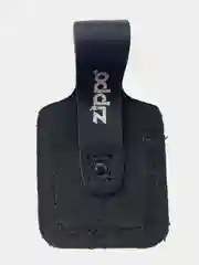 Чехол для зажигалки Zippo, петля, кожа Черный (LPTBK), чехол зиппо на петле