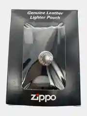 Чехол для зажигалки Zippo, петля, кожа Черный (LPTBK), чехол зиппо на петле