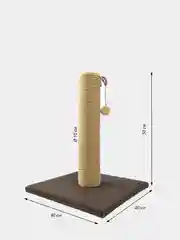 Когтеточка-столбик с игрушкой для кошек и котят, точилка для когтей ЭкоМир (эко мир), 50см