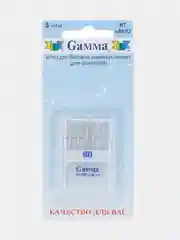Иглы для швейных машин "Gamma" NT № 80 для трикотажа 5 шт в блистере