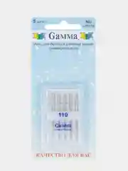 Иглы для швейных машин "Gamma" NU №110 универсальные 5 шт в блистере