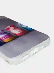 Белый чехол Apple iPhone 12 Mini (5.4) силиконовый с рисунком