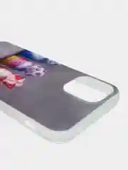 Белый чехол Apple iPhone 12 Mini (5.4) силиконовый с рисунком