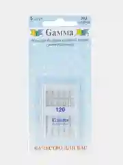 Иглы для швейных машин "Gamma" NU №120 универсальные 5 шт в блистере