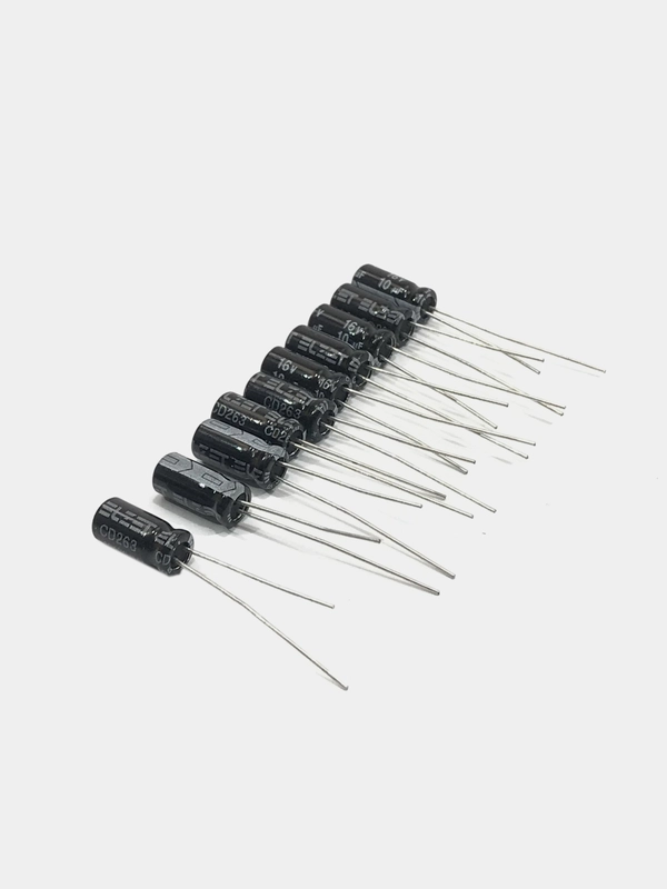 10 штук 10мкф 16в Конденсатор электролитический 10UF 16V 105C 5х11