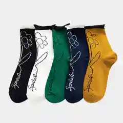 Носки женские с весенним цветком