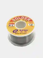 Припой KAINA B 1,0 мм, Sn63/Pb37 с флюсом CF-10, 80 г