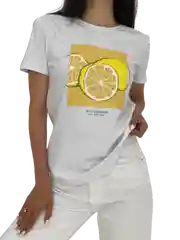 Белый футболка Lemon