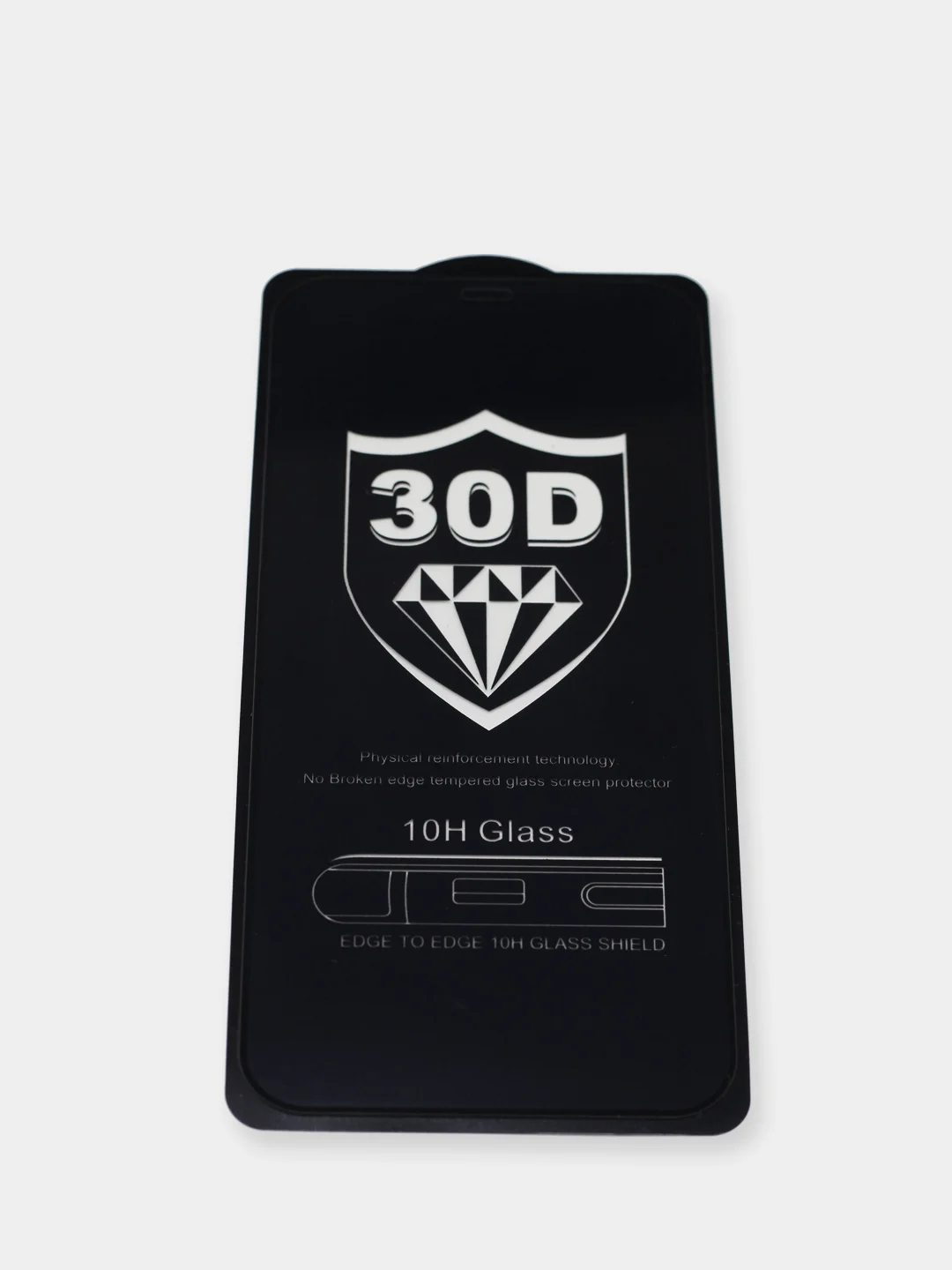 Защитное бронь стекло 30D для Iphone 12 Pro Max. Черное