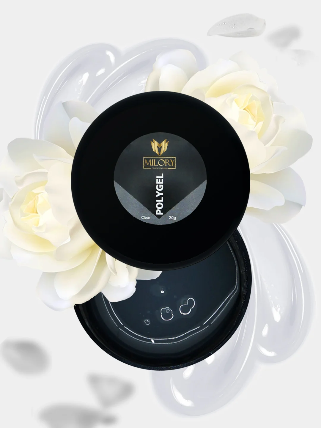 Полигель Clear, Milory в баночке 20g Прозрачный АртMLPG-004