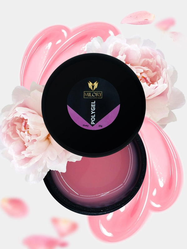 Полигель Milory Pinky, в баночке, розовый, 20 г, MLPG-006