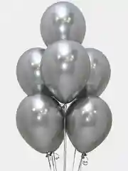 Серебряный воздушные шары 5 штук хром
