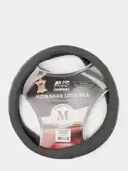 Оплетка на руль AVS, размер M, комбинированная, натуральная кожа, AVS GL920MB