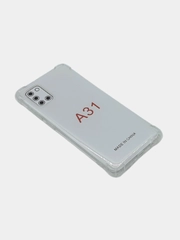 Противоударный чехол для Samsung A31, M21/M30s, A41, A01, A21, A21s, A20 прозрачный